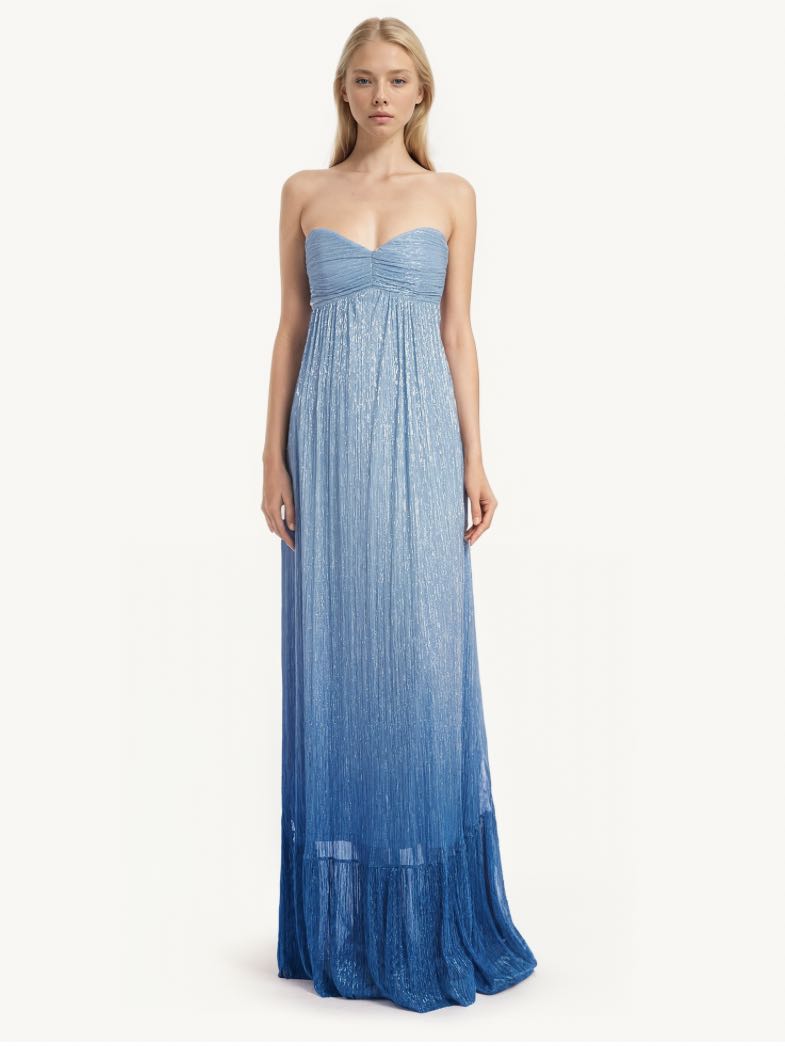 Shimmering Strapless Gown