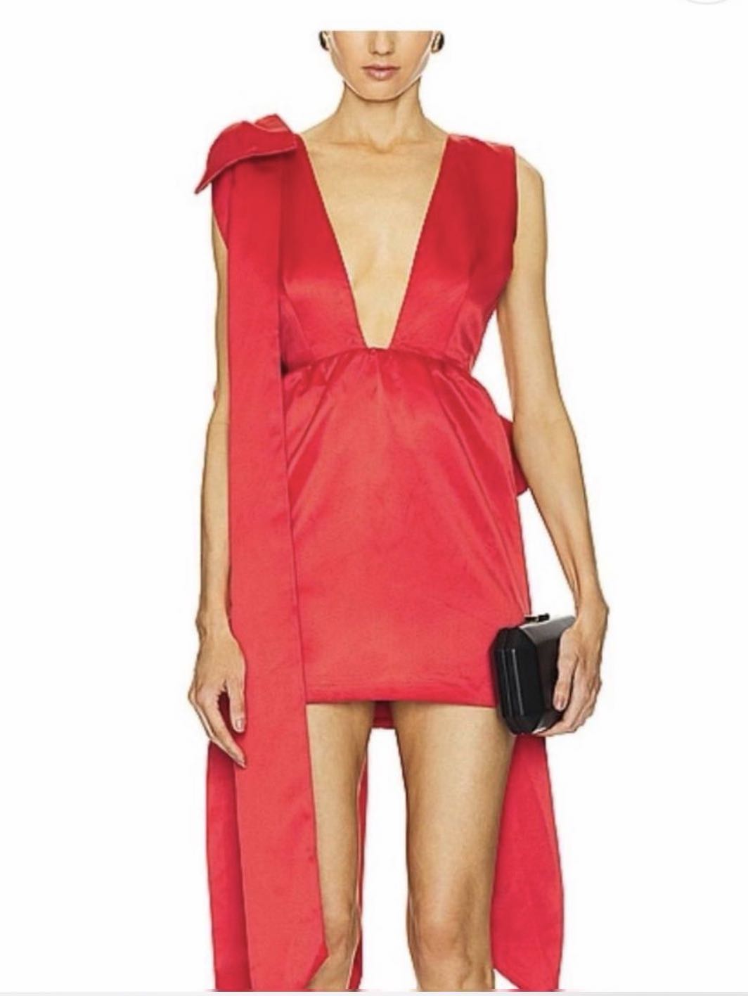 Red cocktail dress