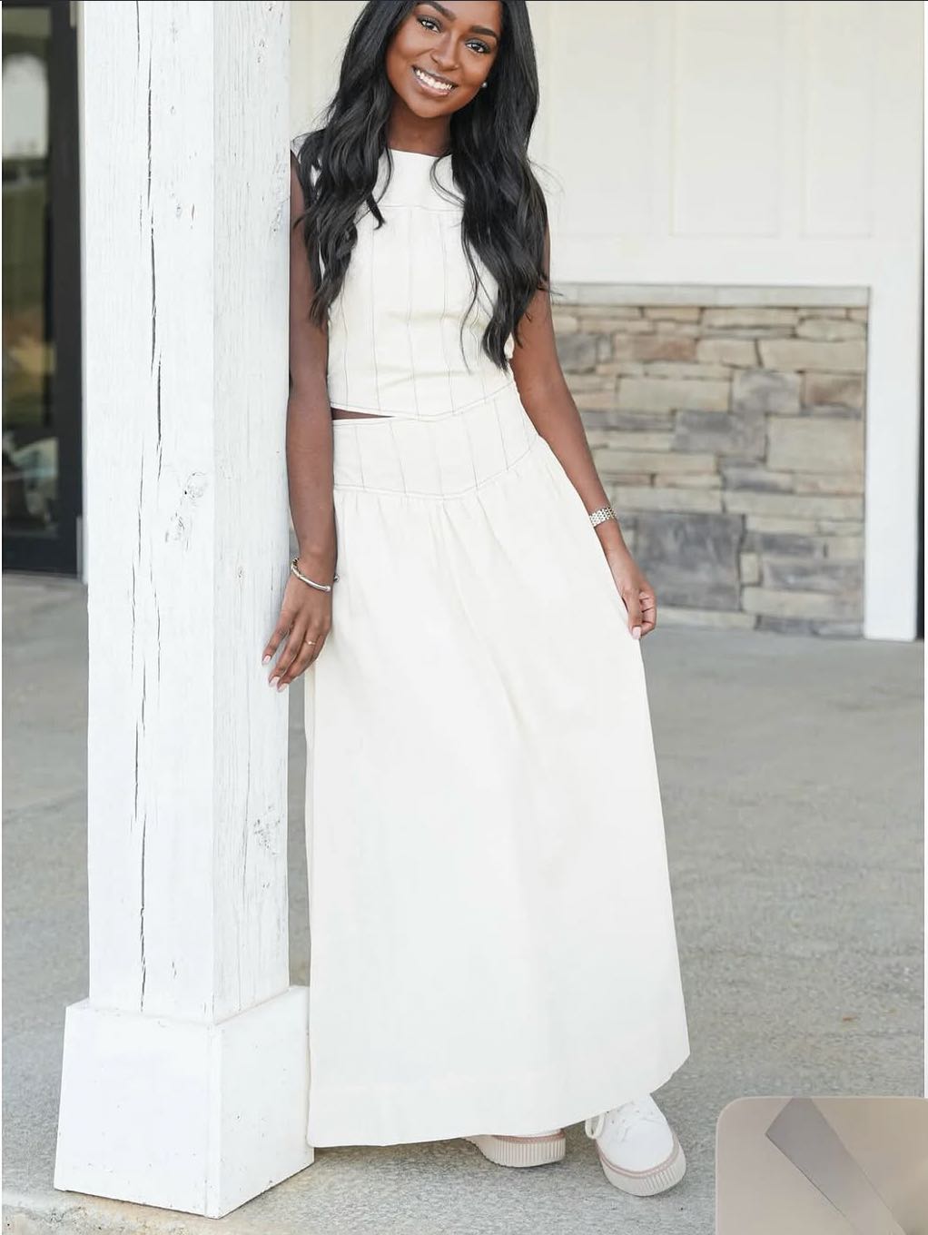 White Two-Piece Set