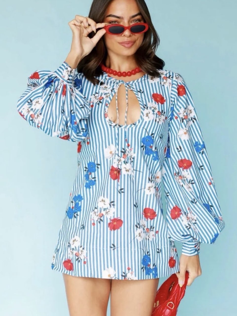 Blue Cocolily’s Dress with flowers!