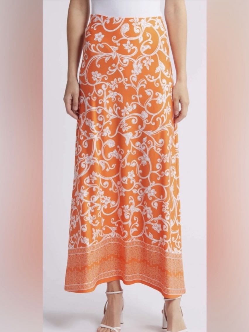Vince Camuto floral print maxi skirt