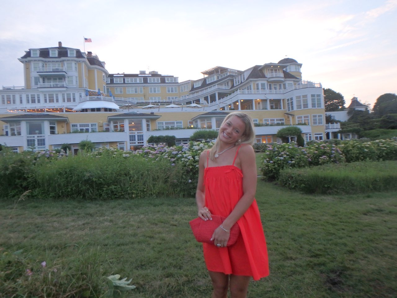 Casual red dress