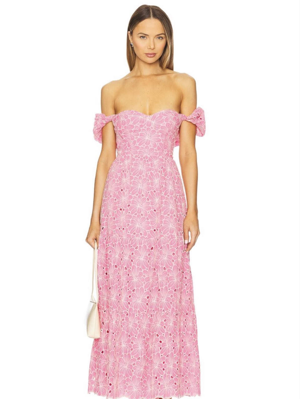 Line and Dot tasia maxi dress in pink