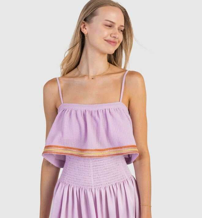 Koch Lavender Purple Crop Top