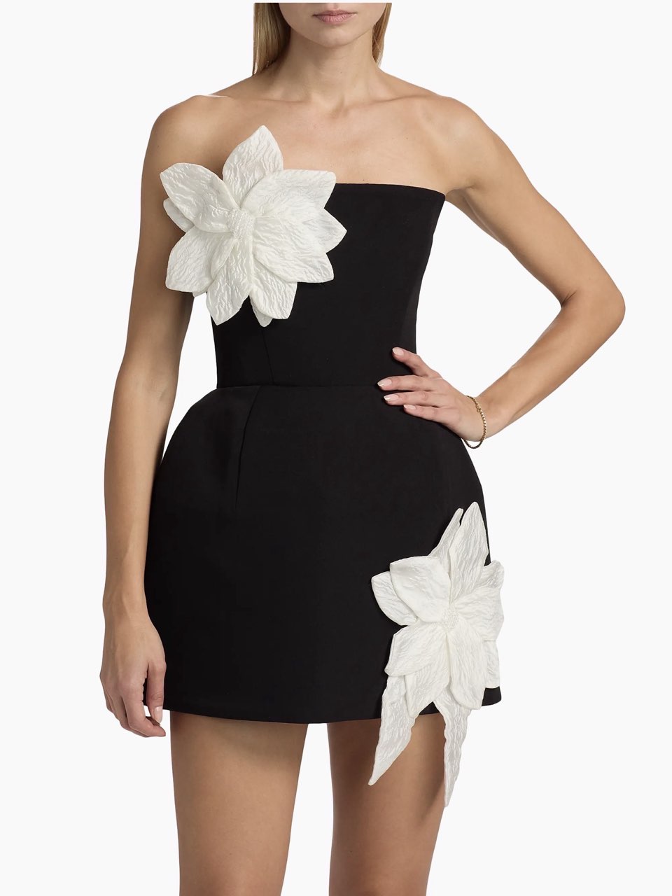Bronx & Banco Black Strapless Dress