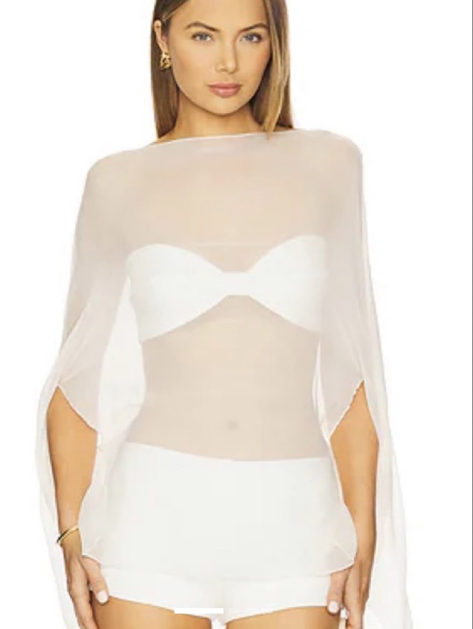 Sheer Cape Top