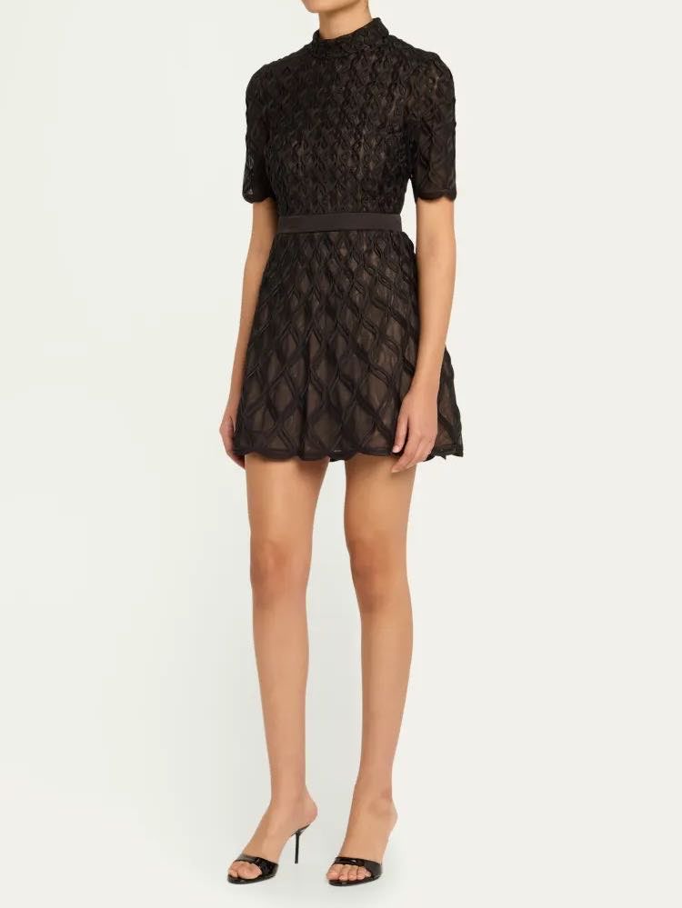 Costina Short-Sleeve Mini Dress