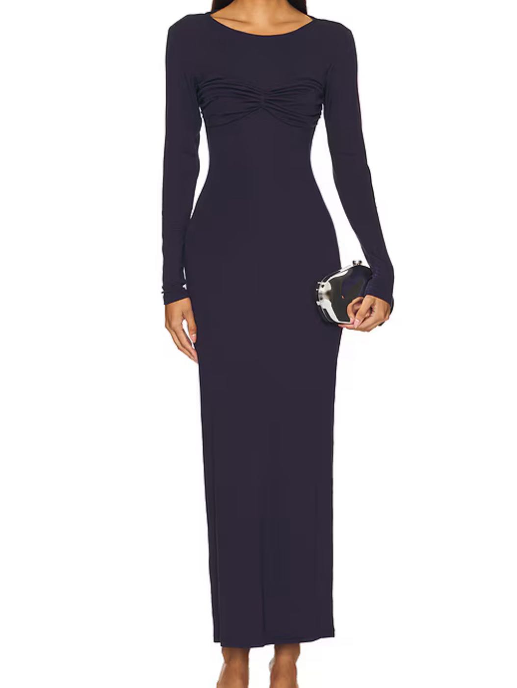 4th & Reckless Zofia Jersey Dress in Navy