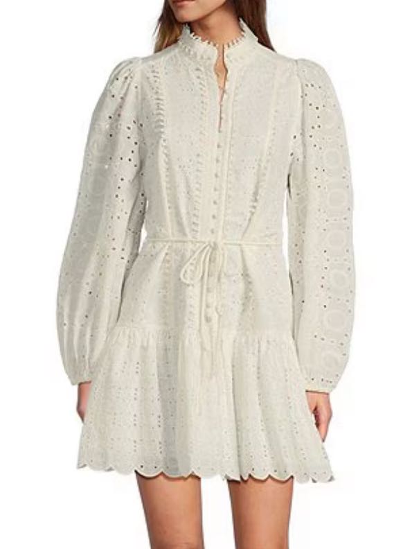 White long sleeve dress