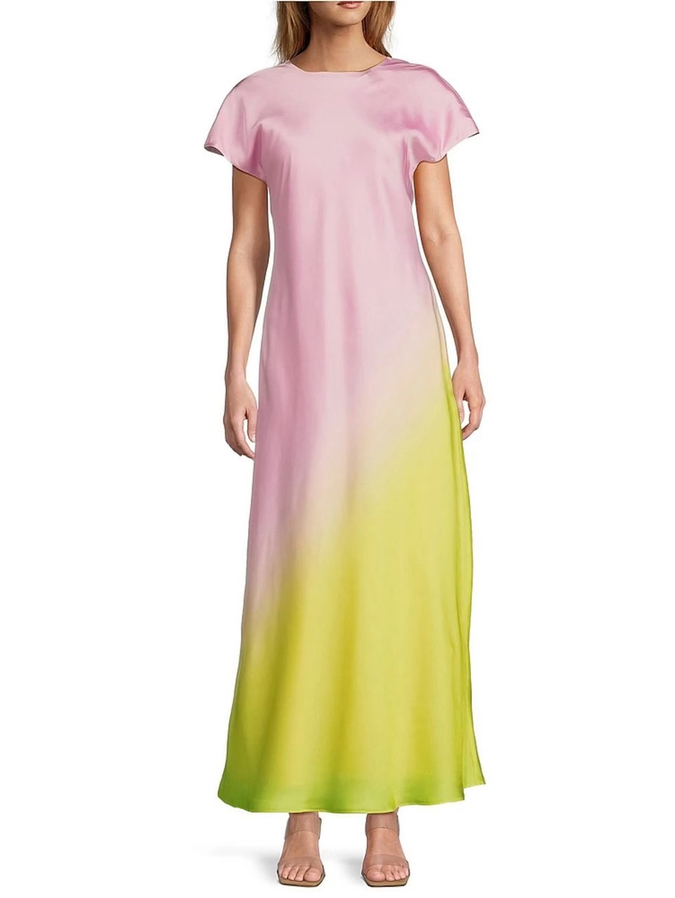 Pink and Yellow Ombré Maxi