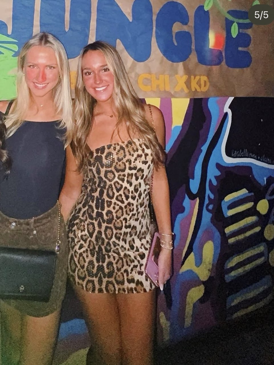 Sequin Leopard Print Strapless Mini Dress