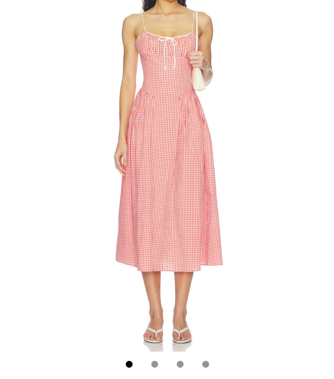 Eloide the Label Midi Dress in Coral