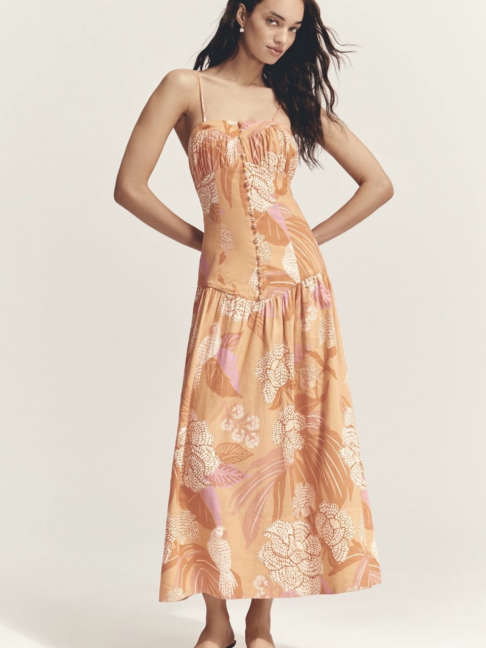Drop-Waist Maxi Dress