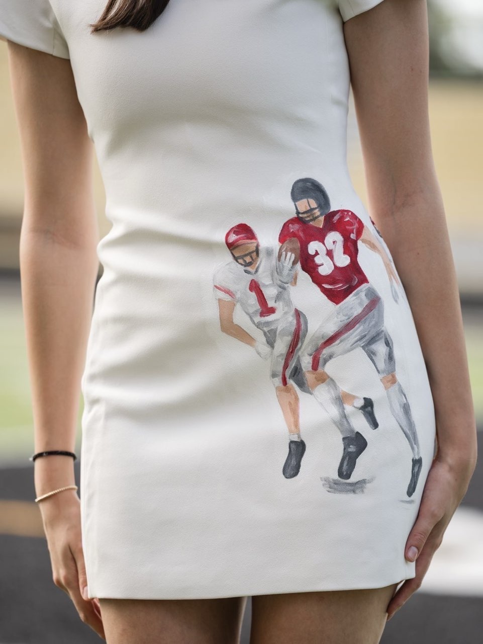 Hand painted game day dress