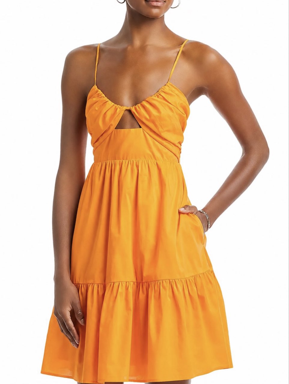 Orange Cutout Sundress