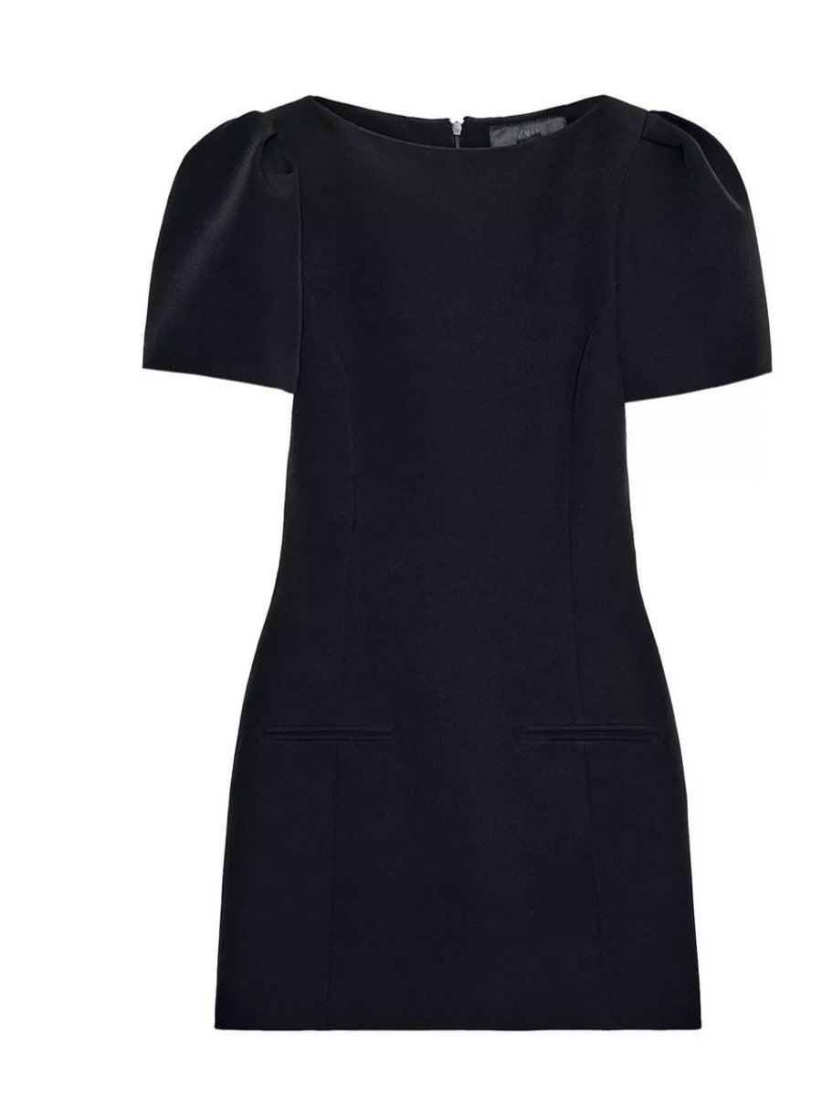 Zara Black Short Sleeve Mini