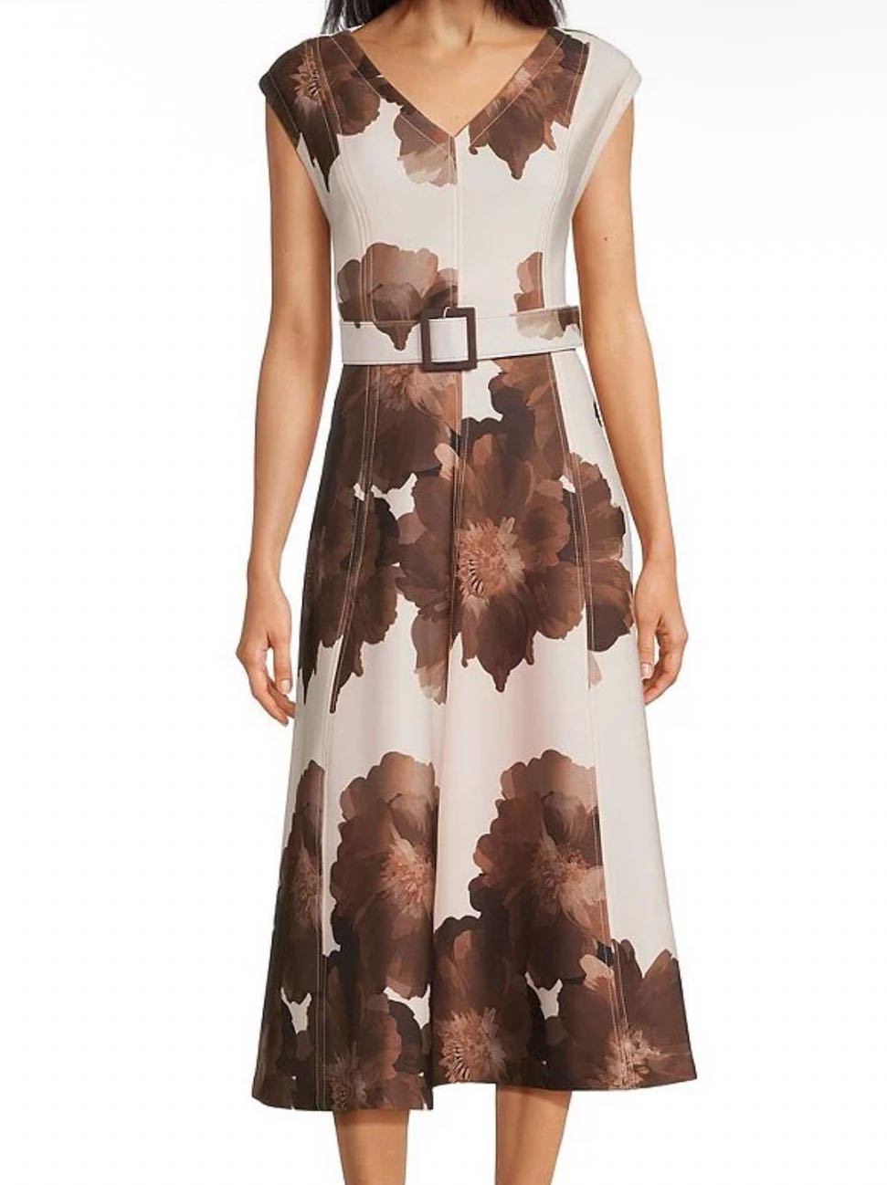 Brown Floral Maxi