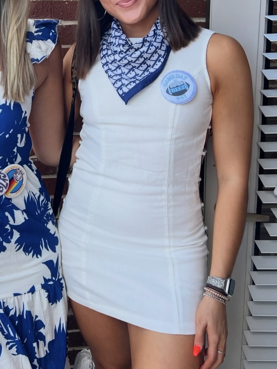 White mini dress