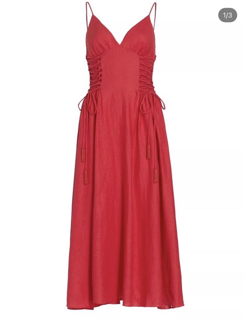 red maxi dress