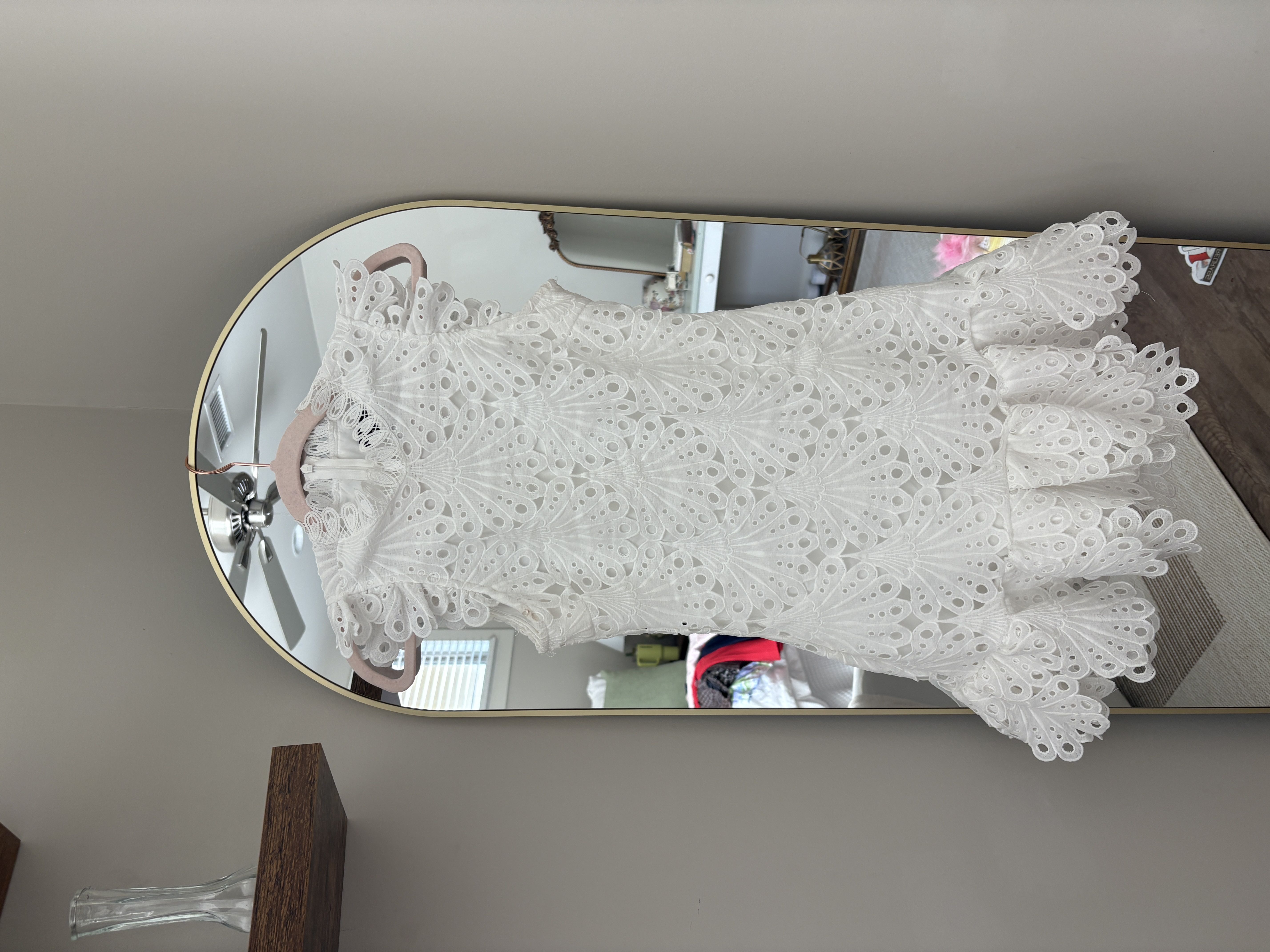 White Lace Mini Dress