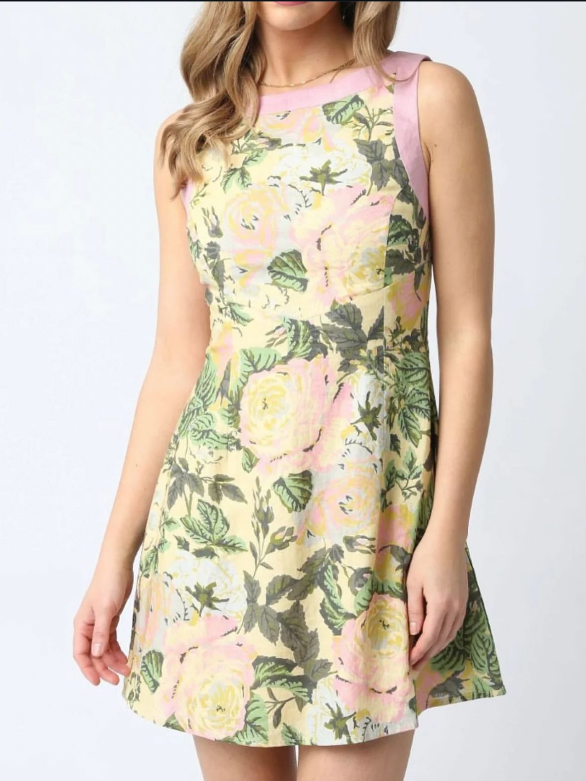 Floral Linen Dress