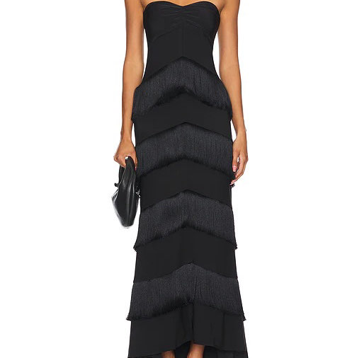 House of Harlow Black maxi formal dress