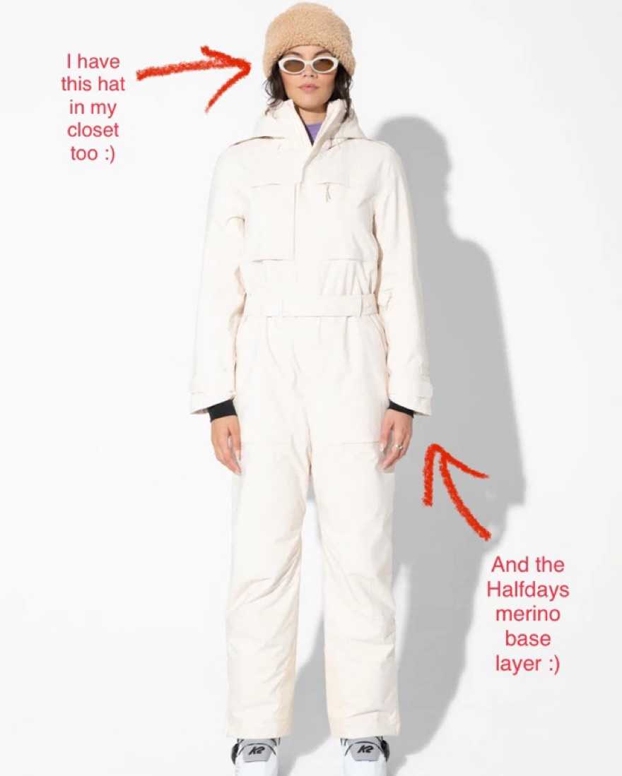 Halfdays Ski Suit In Oatmeal
