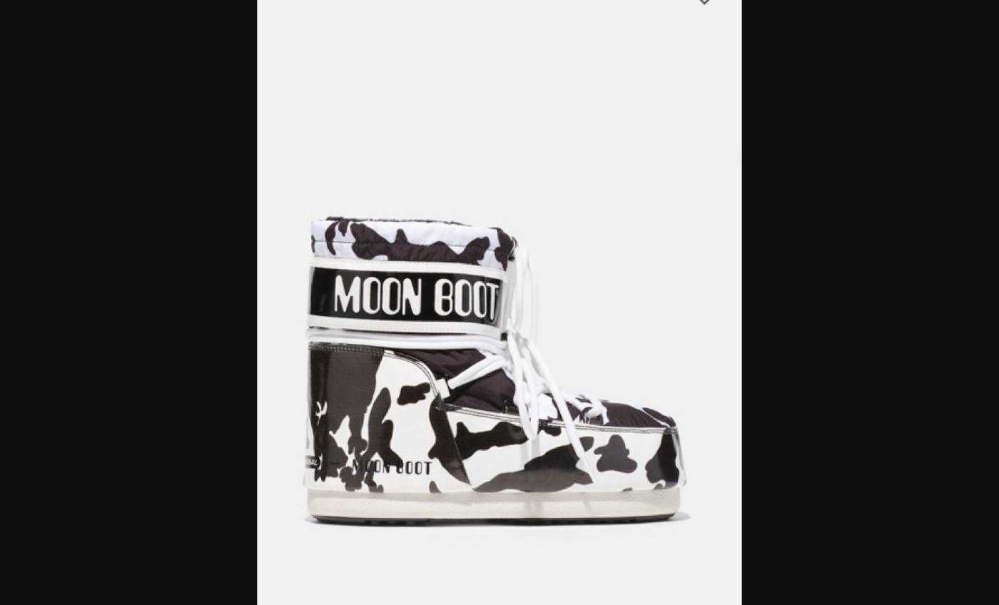 Moon Boot Cow Print Boots