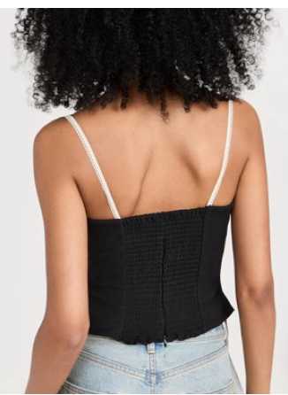 Black Sweetheart Cami Top