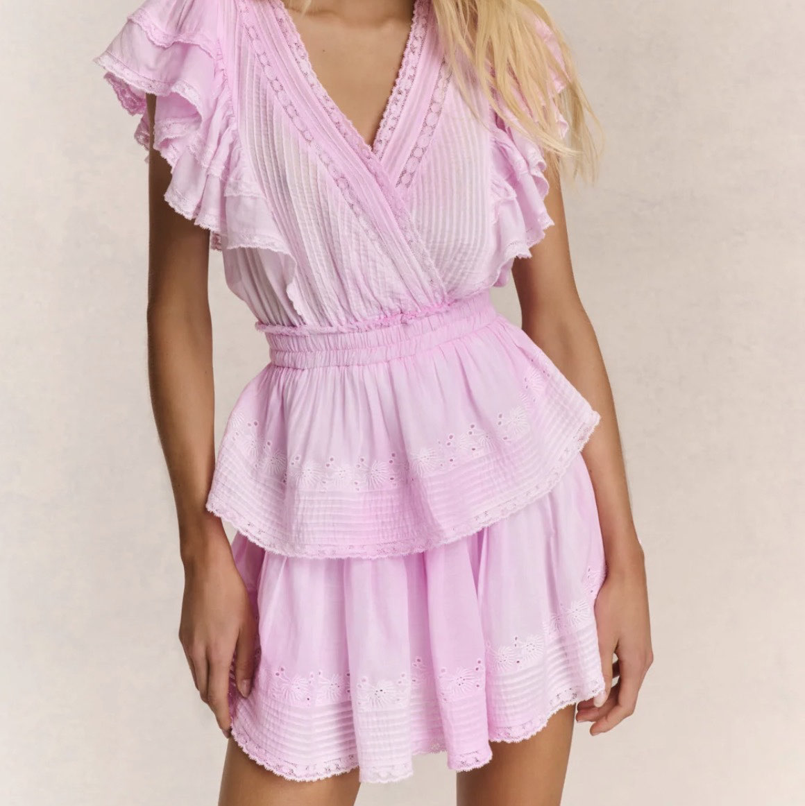 LoveShackFancy Gwen Heritage Mini Dress