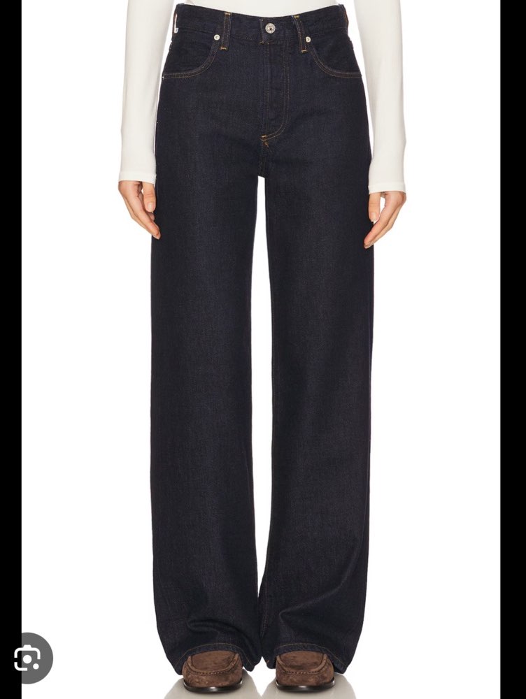 Dark Wash Wide-Leg Jeans