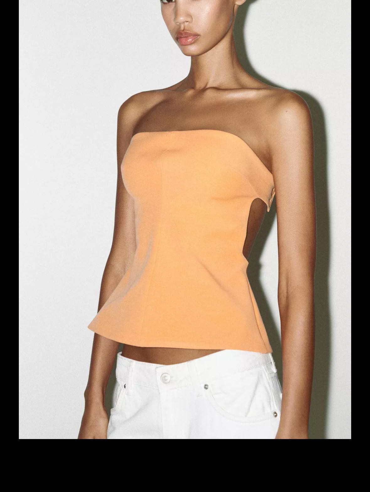 Orange tube top