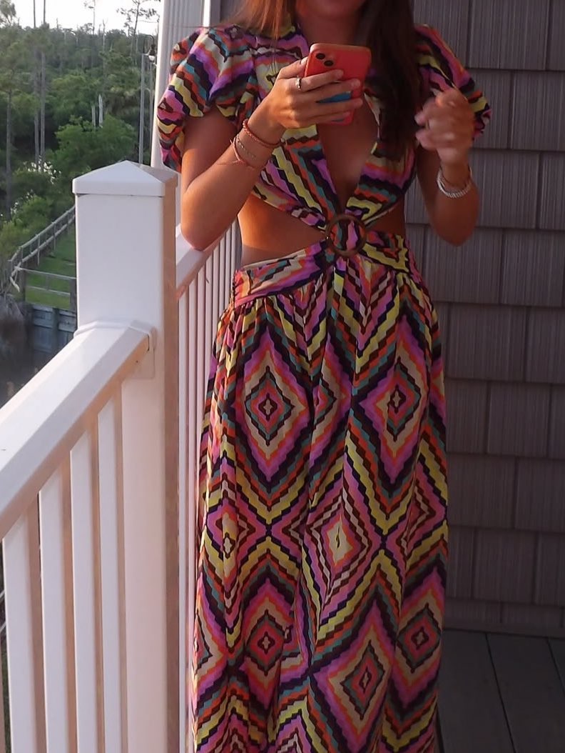 Colorful maxi dress