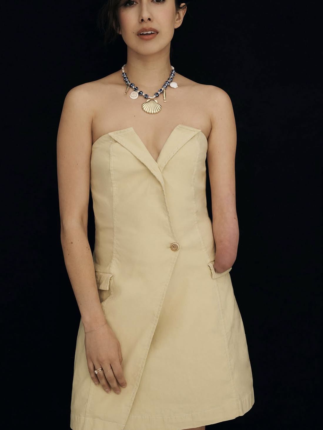 Strapless Blazer Mini Dress