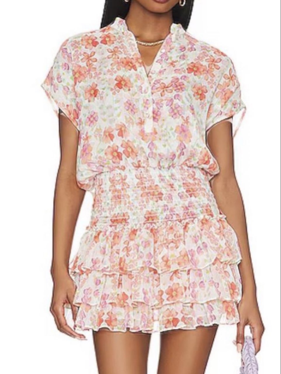 Floral Ruffle Mini Dress