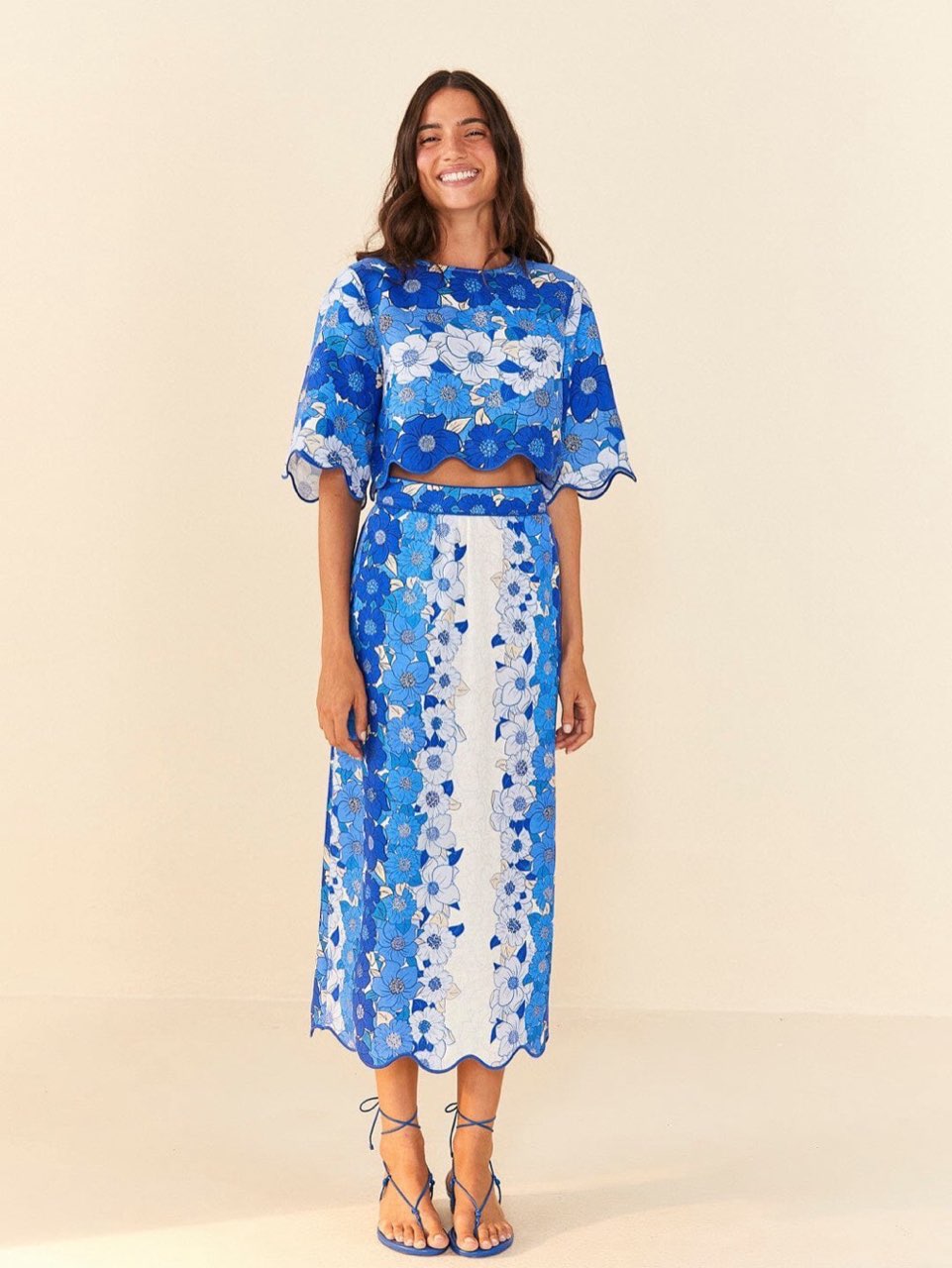 Farm Rio Blue Floral Set