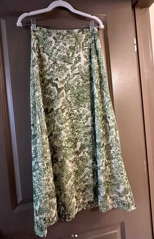 Green Snake Print Ruched Sleeveless Top
