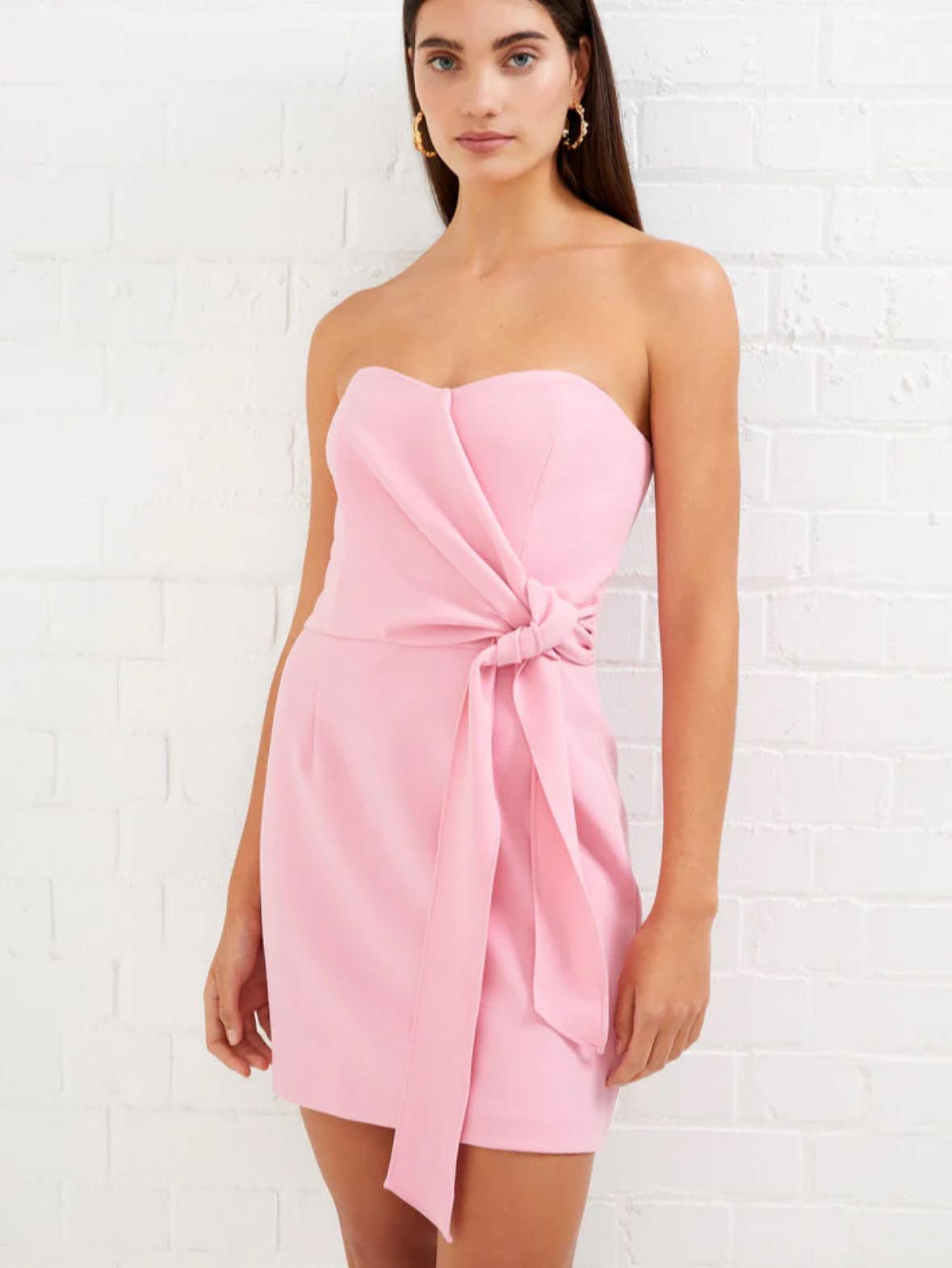 Whisper Strapless Bow Dress