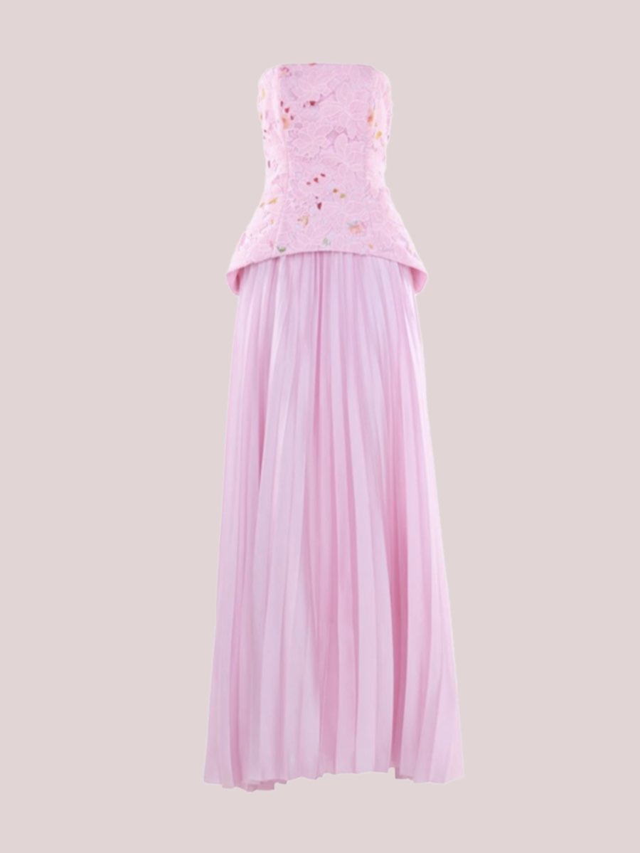 Cascade Pleated Gown