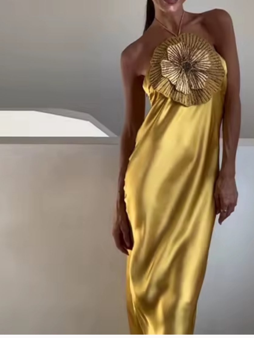 3D Flower Formal Dress