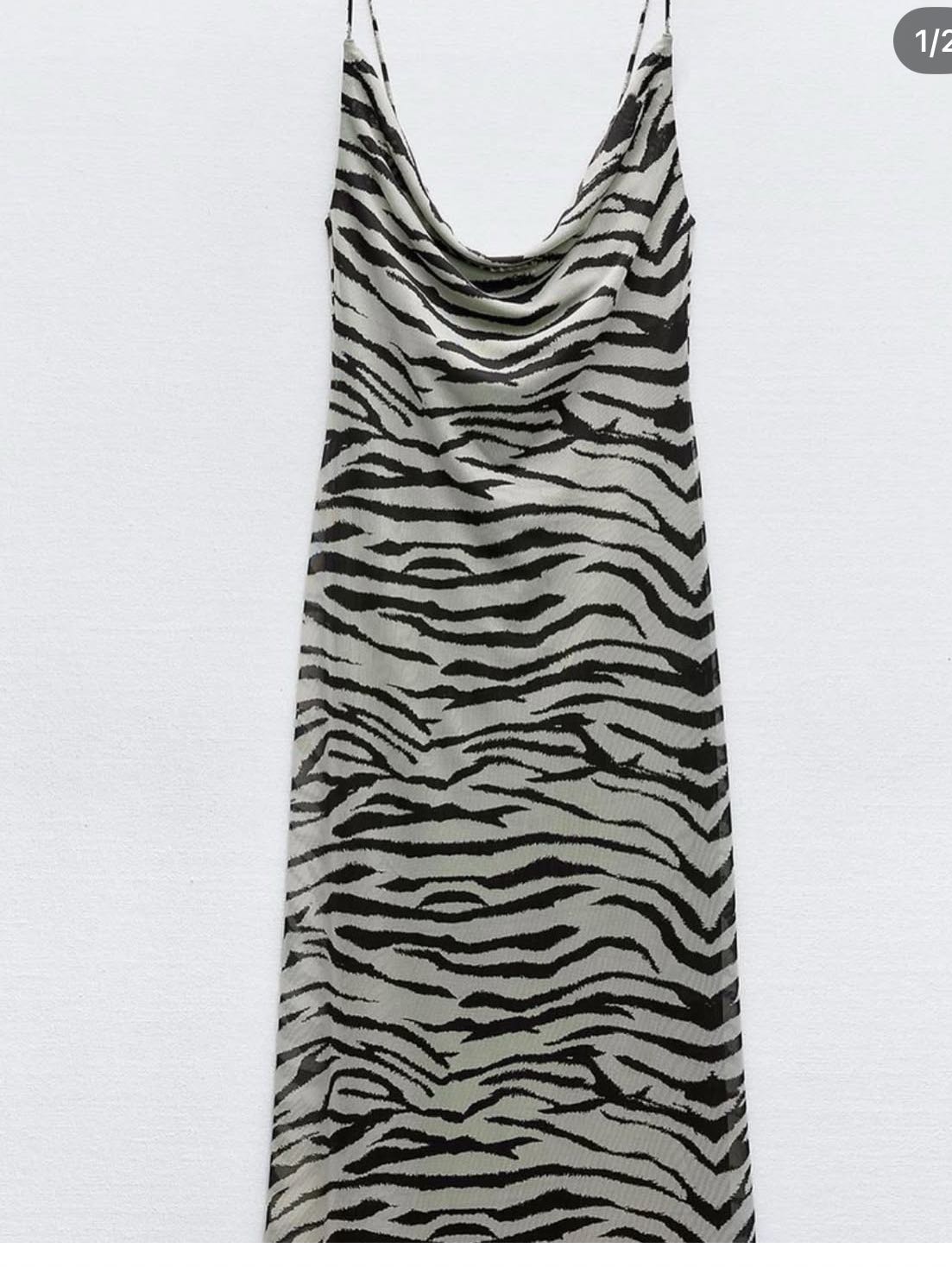 Zebra maxi dress