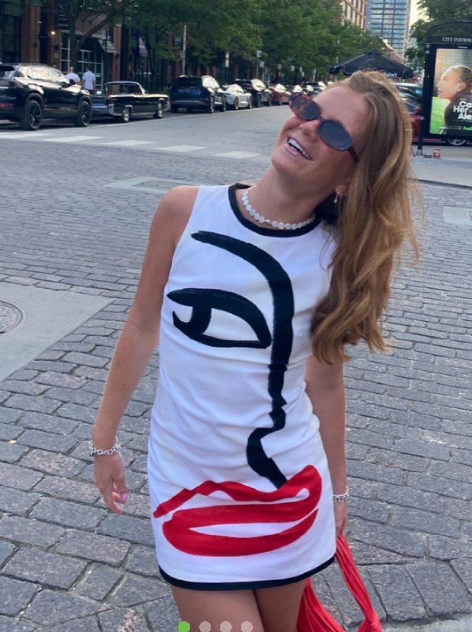 Alice & Olivia Graphic Mini Dress