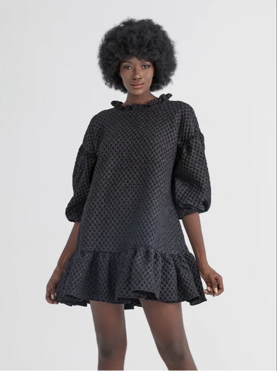 Black bubble dress