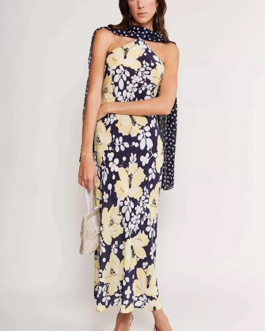 Rixo Hayley Silk Maxi Dress