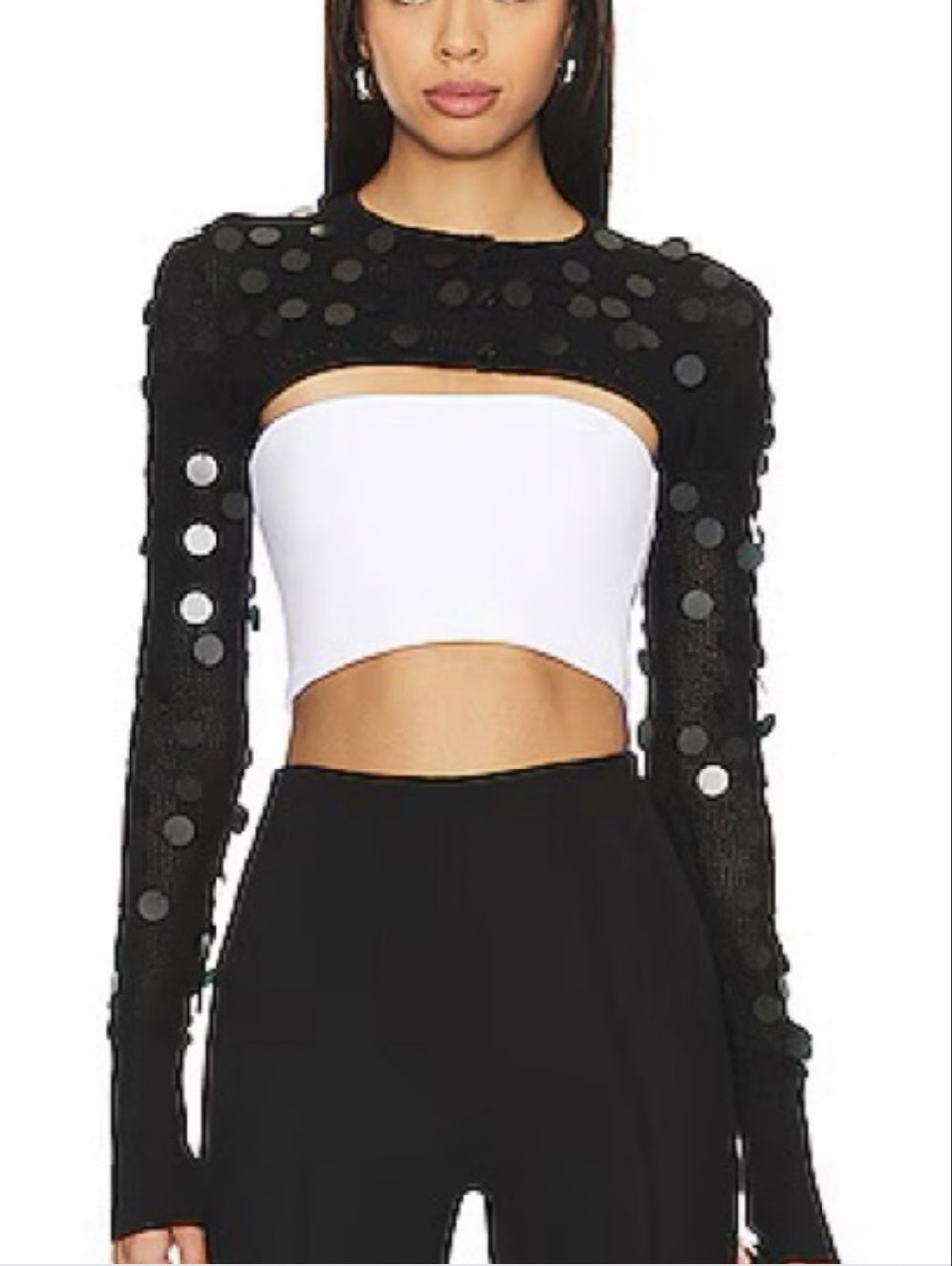 Black Sequin Bolero Shrug