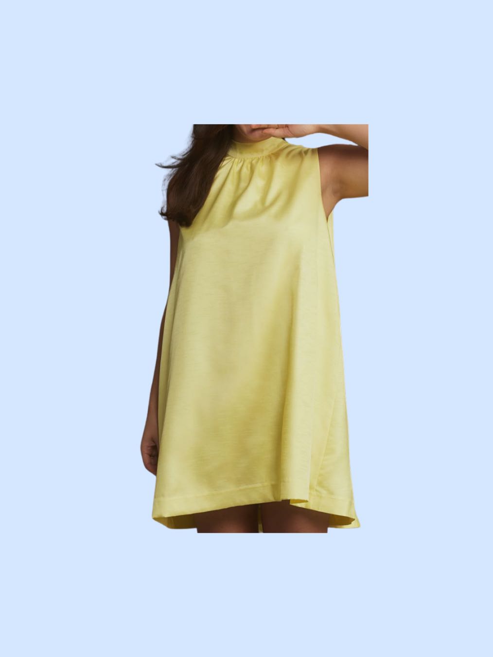 yellow Anthropologie x Sunday In Brooklyn dress!