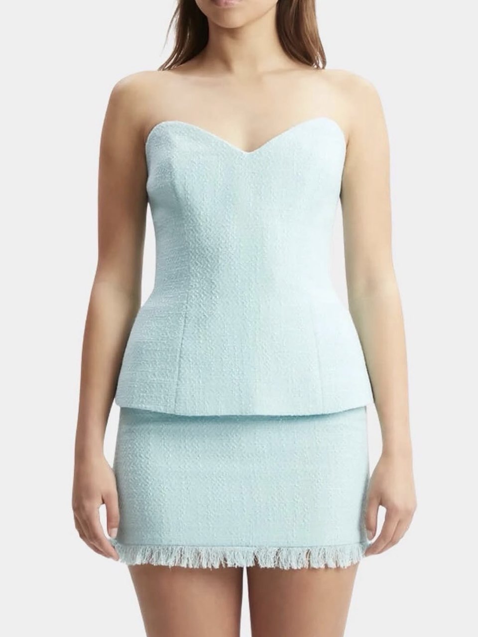 Strapless Textured Set