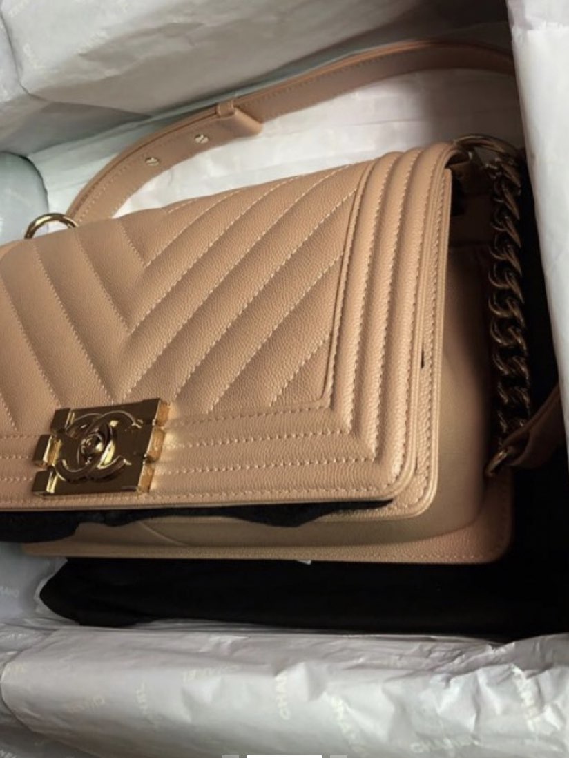 Blush Pink Chanel Boy Bag