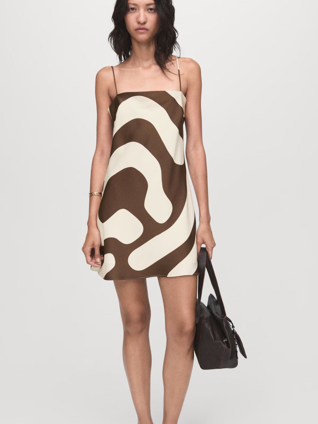 Printed Satin Dress