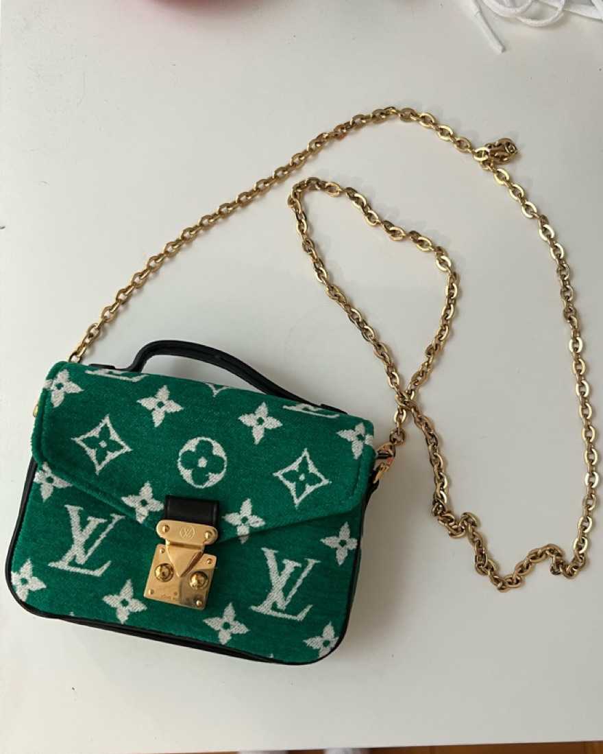 Louis Vuitton Micro Metis Green Velour